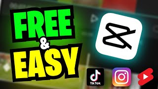 Football Edits are INCREDIBLY Easy and FREE This is How Make Edits For TikTok  YouTube IG 🔥🎬 [upl. by Normak699]