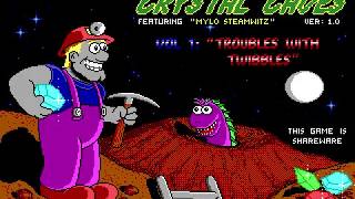 Crystal Caves  Classic DOS Game  Apogee  Part 1 [upl. by Marba]