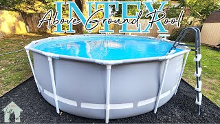 How To Install An Above Ground Pool  INTEX Prism Metal Frame Pool Setup [upl. by Maighdlin96]