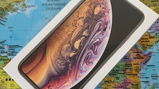 iPhone XS 256GB Gold  Unboxing [upl. by Akkeber]