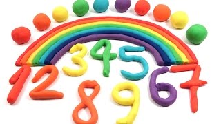 Hacer números divertidos con Play Doh 🌈 APRENDE LOS NUMEROS DEL 1 al 10 Lección2 [upl. by Kosse]