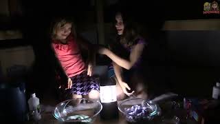 3AM SLIME CHALLENGE Scariest ever Try not to jump Babyteeth4  Jillian and Addie reupload [upl. by Nahtaneoj576]