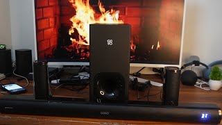 GOVO GoSurround 990  Soundbar Sound Test  Dolby Atmos Home Theatre Speakers  525 watts Sound bar [upl. by Anilehs289]