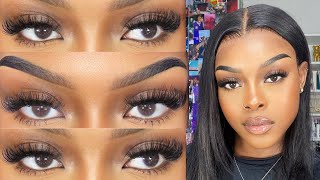 DIY LASH EXTENSIONS AT HOME  HOW TO APPLY LASH CLUSTERS  BEGINNER FRIENDLY quewellash1538 [upl. by Einnal974]