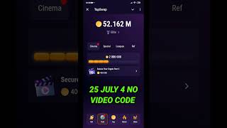 Secure Your Crypto Part 2 Code  TapSwap Code Today  TapSwap 25 July Secure Your Crypto Part 2 Code [upl. by Vanderhoek]