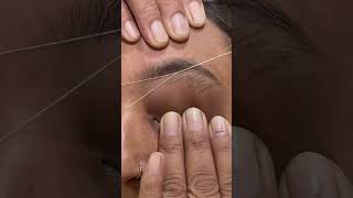 Eyebrow threading eyebrow shape eyebrow threading tutorial [upl. by Atilemrac]