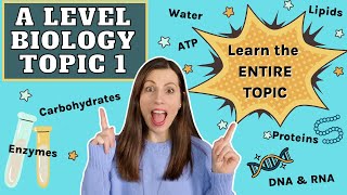 A level Biological Molecules  Learn the ENTIRE topic in this video AQA A level Biology Revision [upl. by Agnella]