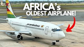 AFRICAs OLDEST PLANE  the Legendary Air Zimbabwe 737200 [upl. by Irallih]