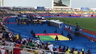 En vidéo  Cérémonie d’ouverture avant le coup du premier match de la CAN 2017 1e partie [upl. by Ecnal]