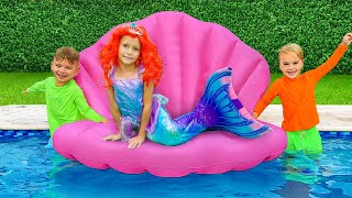 Chris and Little Mermaid Story for kids [upl. by Zollie]