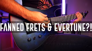 Brutal Riffs on a Fanned Fret 7 String Guitar with an Evertune  GrootGuitar [upl. by Madalena]