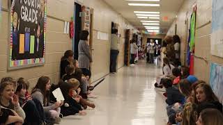 Portageville High School Girls Basketball WalkThrough at Elementary [upl. by Nerita]