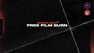 FREE FILM BURN TRANSITION  For Premiere Pro Final Cut Davinci Resolve amp More COPYRIGHT FREE [upl. by Kcirde824]