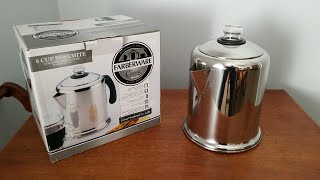 Farberware 50124 Classic Yosemite Stainless Steel Coffee Percolator  Coffee Percolator Review [upl. by Penrod]