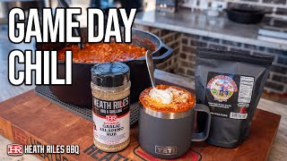 Heaths Ultimate Game Day Chili Recipe  Heath Riles BBQ [upl. by Atsyrt429]