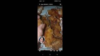 My Bhing is live Yummy Food friedchicken [upl. by Eixam]