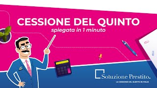 Soluzione Prestito  La Cessione del Quinto in Italia [upl. by Zavala]