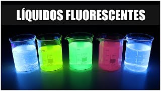 ¿Cómo hacer un Líquido Fluorescente en CASA  La Fluorescencia ultravioleta [upl. by Surazal]