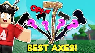 Every Axe You NEED in 2024 Lumber Tycoon 2 Roblox [upl. by Anilrac]