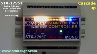 Stairs lighting MONO Controller STX1795 with display [upl. by Boccaj]