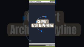 Convert arc to polyline too easy autocad tutorials [upl. by Aihsenat688]