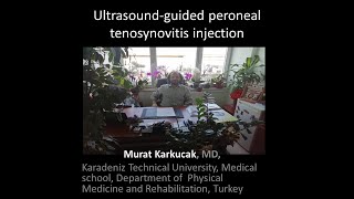 Ultrasoundguided peroneal tenosynovitis injection by Prof Murat Karkucak MD [upl. by Penhall564]