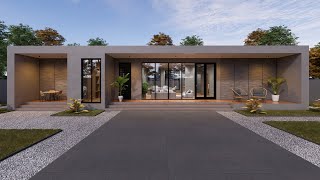 Elegant Box House 3 Bedroom House Design 10m x 18m [upl. by Lubbi]