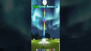 Minecraft Rainbow Beacon🌈  by RJplayzzz611  minecraft minecrafttutorial minecraftbuilding [upl. by Hauge]