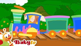 Oliver  Train 🚂 Shapes for Kids  Cartoons BabyTV [upl. by Ednihek]