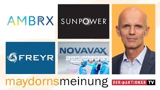 Maydorn Tesla BYD NIO SunPower SMA Solar Freyr American Lithium Ambrx Biopharma Novavax [upl. by Rabbi]