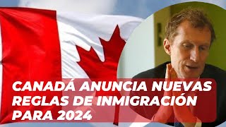 quotCanadá anuncia nuevas reglas de inmigración para 2024quot [upl. by Yssim]