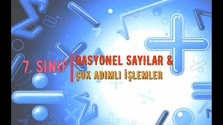 7 SINIFRASYONEL SAYILARLA ÇOK ADIMLI İŞLEMLER [upl. by Thesda351]