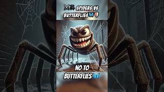 ⚔️🕷️ Spiders vs Butterflies🦋🛡️ai cartoonstoryfilmepicbattleinsectsfightviralspiderhome [upl. by Theresa]