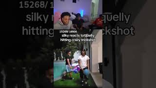 Silky Reacts To Quelly Woo Hitting Crazy Trickshot [upl. by Edylc]