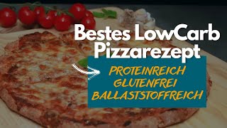 Bestes LowCarb Keto Pizzarezept mit echtem Hefeteig [upl. by Palecek]