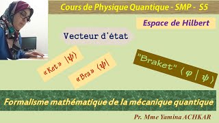 Cours de Physique quantique smp  Formalisme mathématique de la mécanique quantique Partie1 [upl. by Keating]