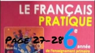 le Français Pratique 6AEP édition 2021 jardin de lAlhambra lecture page 2728 [upl. by Ardnasak]