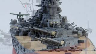 1700 IJN Battleship Yamato Fujimi Next [upl. by Refinne]