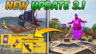 31 Update Tips amp Tricks Nimbus Island New Gun P90 Flying Carpet Portal Treasure in PUBG Mobile [upl. by Wadleigh]