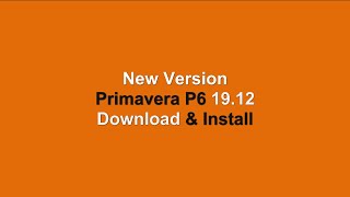 Primavera P6 1912 Download and Install New Version [upl. by Midan821]