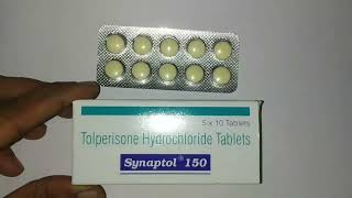 synaptol 150 tablets  tolperisone hydrochloride tablets [upl. by Redmond]