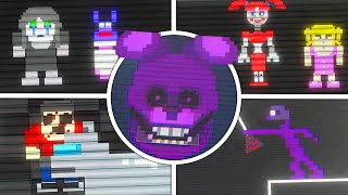 FNAF Into the Pit 🎮 All Secret Mini Games [upl. by Fredric]