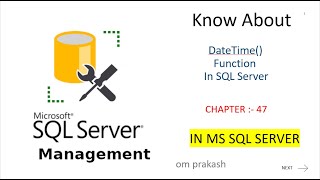 DateTime Function in sql server [upl. by Willamina]