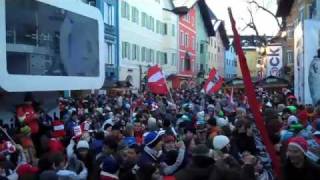 Partymeile Innenstadt Kitzbühel Hahnenkamm Rennen 2312010 [upl. by Eenet280]