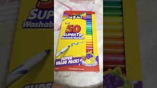 Cra Z Art 50 Super Tip Washable Markers 😊😊 [upl. by Chandra]