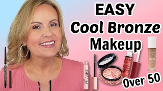 Easy Natural SUMMER COOL BRONZE MAKEUP Tutorial Over 50 [upl. by Krisha]