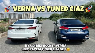 VERNA VS TUNED CIAZ DRAG RACE🚀 [upl. by Wren]