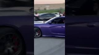 SRT 392 CRASHES TRYING TO DRIFT AROUND CARS like automobile srtgang video crash hellcat [upl. by Nanerb]