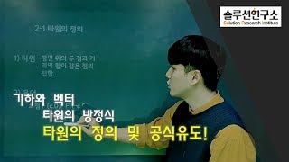 타원의 정의 및 타원의 방정식 유도 [upl. by Vastha226]