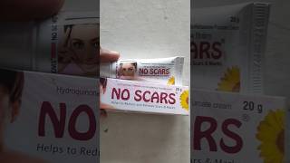 NO SCARS CREAM benefits no scars cream skinbrightening viralvideo adityamedicos pimples [upl. by Akanke]